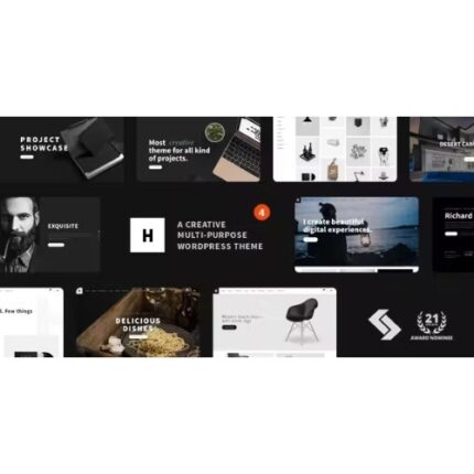 Heli – Minimal Creative Black and White WordPress Theme