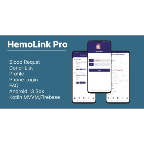 HemoLink-Nearest-Bloodbank-Blood-Donor-With-Firebase.jpg HemoLink – Nearest Bloodbank,, Blood Donor With Firebase - Image 1