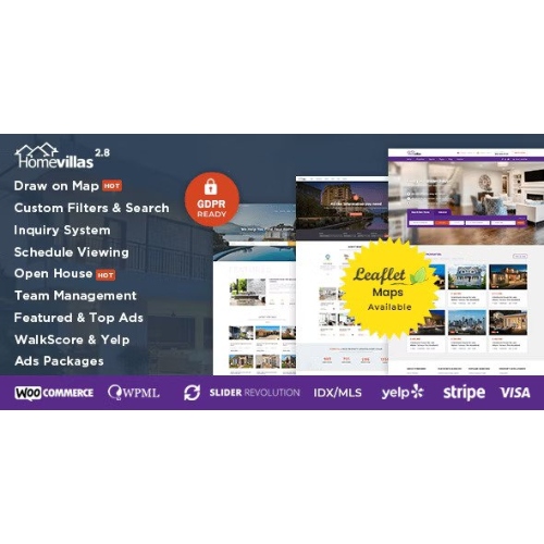 Home-Villas-Real-Estate-WordPress-Theme.jpg Home Villas | Real Estate WordPress Theme - Image 1