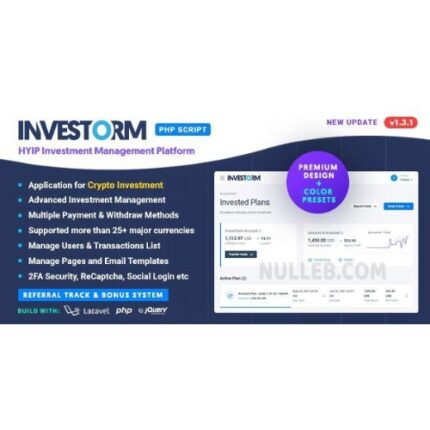Investorm – Advanced HYIP Investment Management Platform