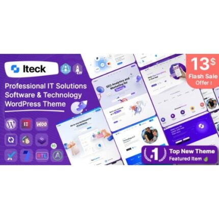 Iteck – Software & Technology Elementor WordPress Theme