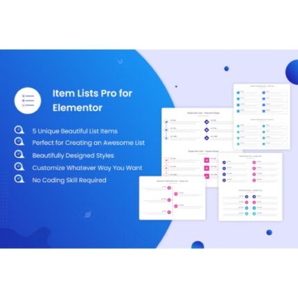Item Lists Pro for Elementor