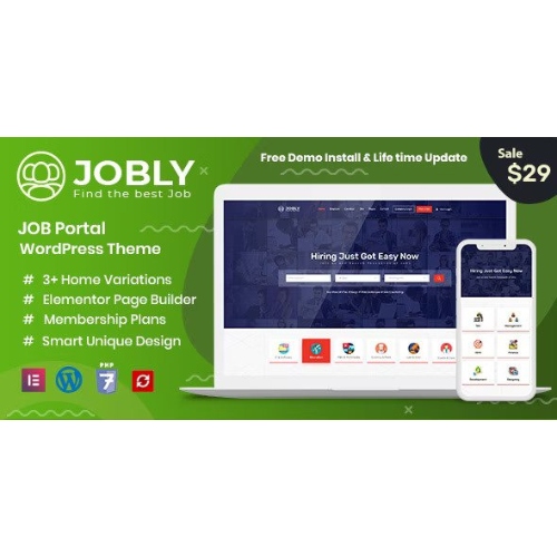 Jobly-Career-Builder-WordPress-Theme.jpg Jobly – Career Builder WordPress Theme - Image 1