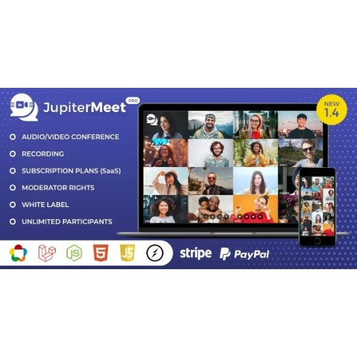 JupiterMeet-Pro-Video-Conference.jpg JupiterMeet Pro – White Label Video Conference with ChatGPT & SaaS - Image 1