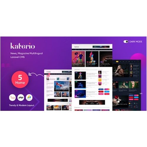 Katerio-News-Magazine-Multilingual-CMS-Free-Download-2.jpg Katerio – News & Magazine Multilingual CMS - Image 1