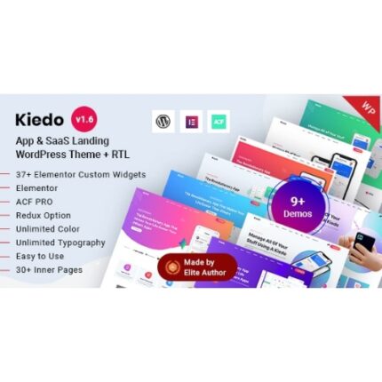 Kiedo – App & SaaS Software Landing WordPress Theme