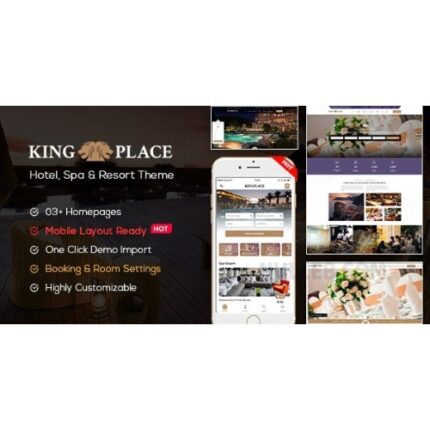 KingPlace – Hotel Booking, Spa & Resort WordPress Theme (Mobile Layout Ready)
