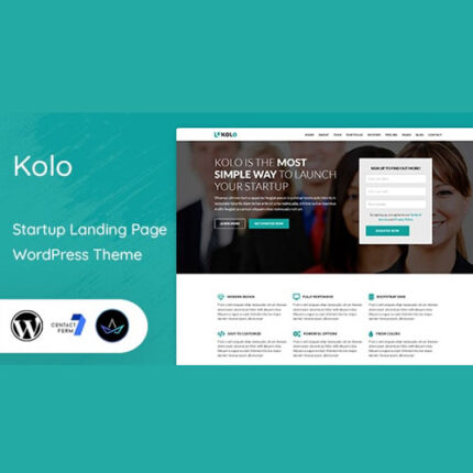 Kolo – Startup Landing Page WordPress Theme