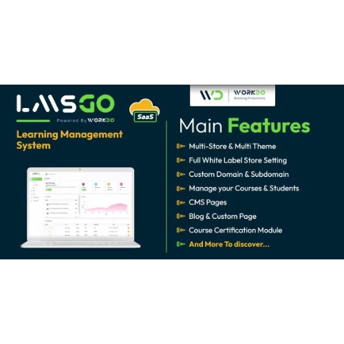 LMSGo-SaaS-Learning-Management-System.jpg LMSGo SaaS- Learning Management System - Image 1