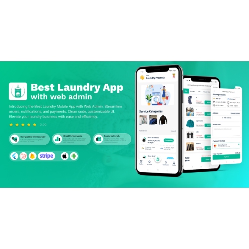 Laundry-Flutter-App-with-Admin-panel-laundry-booking-system-Quick-wash-On-Demand-Laundry.jpg Laundry Flutter App with Admin panel | laundry booking system | Quick wash |On-Demand Laundry - Image 1