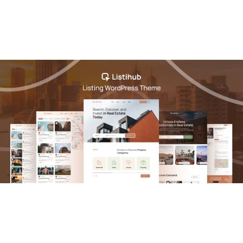 Listihub-Listing-WordPress-Theme.jpg Listihub – Listing WordPress Theme - Image 1