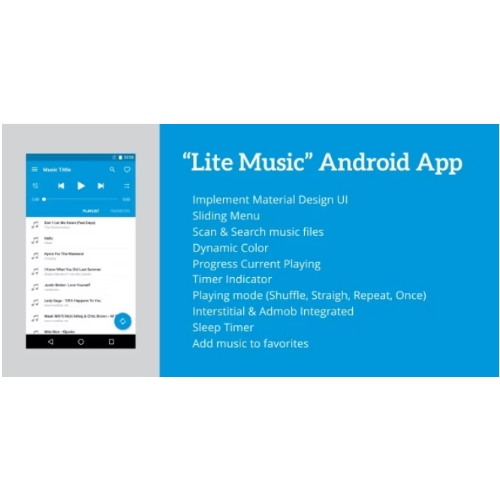 Lite-Music-Android-Music-Player-Free-Download.jpg Lite Music – Android Music Player 5.1 - Image 1