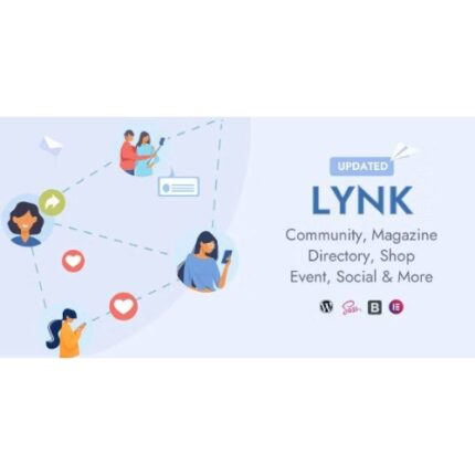 Lynk – Social Networking, Community, Shop Vendor and Listing Direcotry WordPress Theme