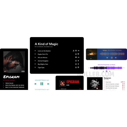 MP3-Audio-Player-Plugin-for-WordPress.jpg MP3 Music Player Pro by Sonaar - Image 1