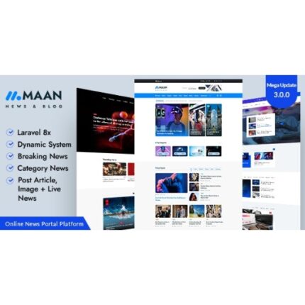 Maan News- Laravel Magazine Blog & News PHP Script