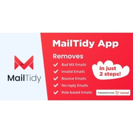 MailTidy – Email List Cleaner SAAS Application