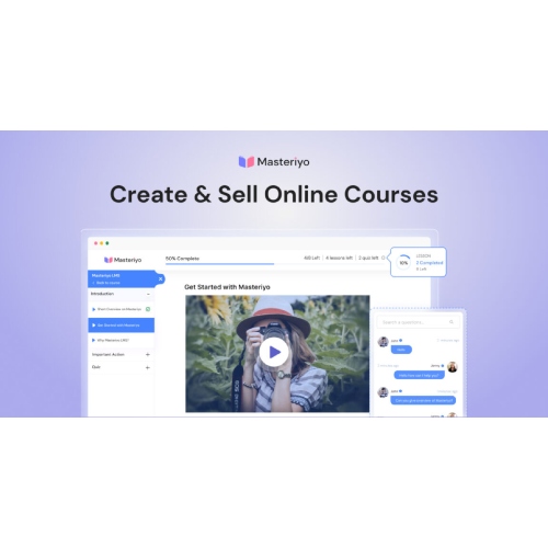 Masteriyo-LMS-WordPress-Plugin-1152x603-1.jpg Masteriyo PRO – LMS for WordPress - Image 1