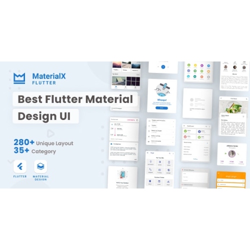 MaterialX-Flutter-Flutter-Material-Design-UI-Nulled.jpg MaterialX Flutter – Flutter Material Design UI 2.4 - Image 1