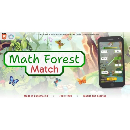 Math-Forest-Match-HTML5-Educational-game.jpg Math Forest Match – HTML5 Educational game - Image 1