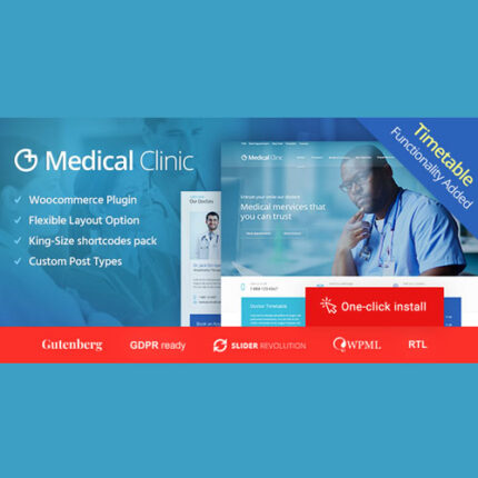 Medical Clinic – Doctor and Hospital Health WordPress Theme