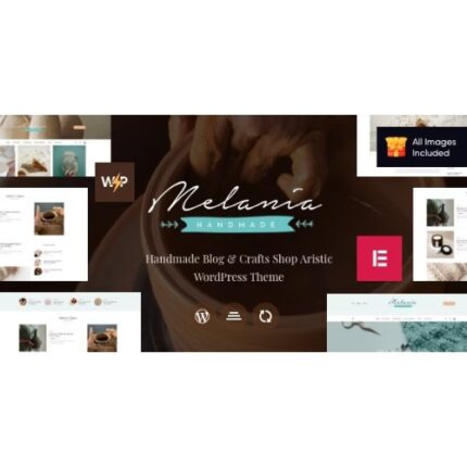 Melania | Handmade Blog & Crafts Shop Artistic WordPress Theme