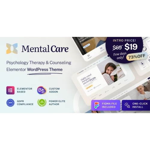 Mental-Care-Therapy-Counseling-Psychologist-WordPress-Theme.jpg Mental Care – Therapy & Counseling Psychologist WordPress Theme - Image 1