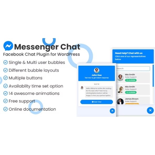 Messenger-chat-support-WordPress-Plugin.jpg Messenger chat support WordPress Plugin - Image 1
