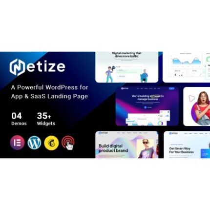 Metize – Landing Page WordPress Theme