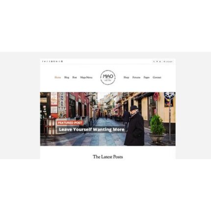 Miao – Fashion Magazine, News & Blog WordPress Theme