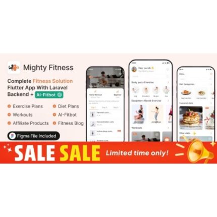 MightyFitness: Complete Fitness Solution Flutter App With Laravel Backend + ChatGPT(AIFitbot)