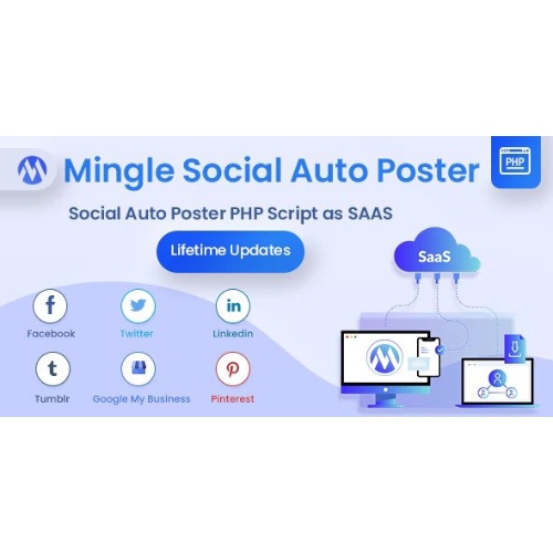 Mingle-SAAS-Social-Auto-Poster-Scheduler-PHP-Script.jpg Mingle SAAS – Social Auto Poster & Scheduler PHP Script - Image 1