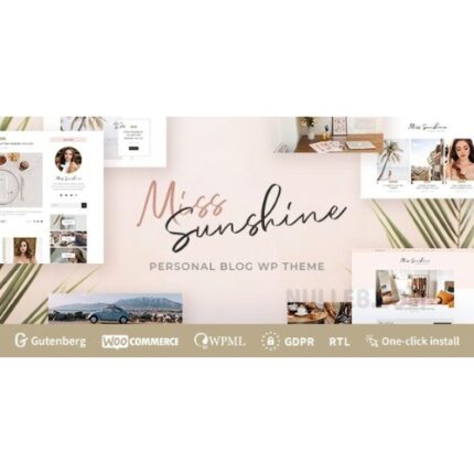 Miss Sunshine – Women Lifestyle Blog WordPress Theme