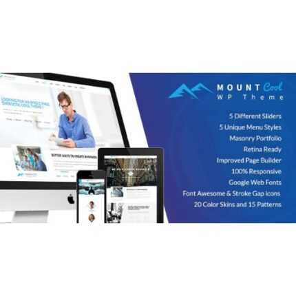 MountCool – Single Page Portfolio WordPress Theme