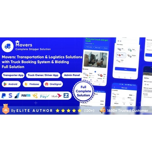 Movers-Online-Load-Truck-Booking-Lorry-Bid-Cargo-Logistics-Transport-Services-Full-Solution.jpg Movers : Online Load, Truck Booking & Lorry, Bid, Cargo, Logistics Transport Services Full Solution - Image 1