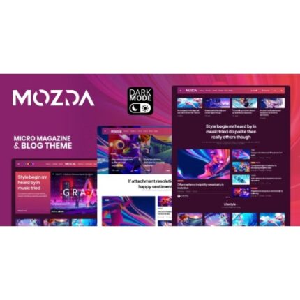 Mozda – Micro Magazine & Blog Theme with Dark Mode