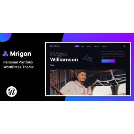 Mrigon – Personal Portfolio WordPress Theme