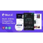 MunAi – AI Writer & Copywriting WordPress Theme