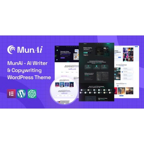 MunAi-AI-Writer-Copywriting-WordPress-Theme.jpg MunAi – AI Writer & Copywriting WordPress Theme - Image 1