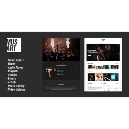 Musart – Music Label and Artists WordPress Theme