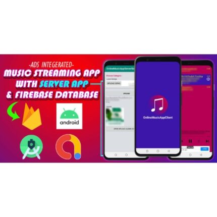 Music Streaming App with Server App And Firebase