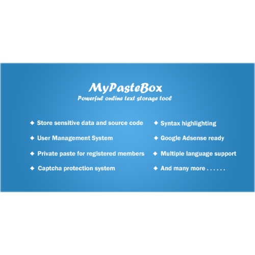 MyPasteBox-Powerful-paste-tool-script-Nulled.jpg MyPasteBox – Powerful paste tool - Image 1