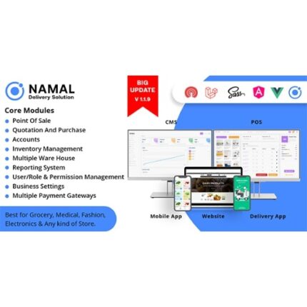 Namal – 5 in 1 Ionic Delivery Solution with POS for Single & Multiple Location Business Brand