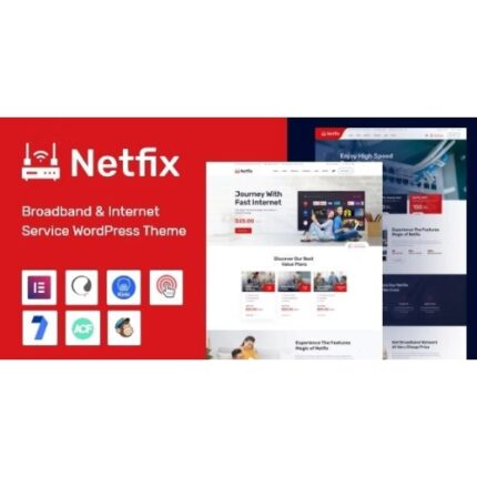 Netfix – Broadband & Internet Services WordPress Theme + RTL