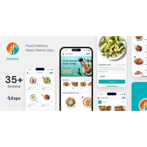 NewsPilot-Automatic-DineHub-Restaurant-Food-Delivery-App-Expo-SDK-49.0.13-TypeNews-Aggregator-Script.jpg DineHub – Restaurant Food Delivery App | Expo SDK 49.0.13 | TypeScript | Redux Store - Image 1