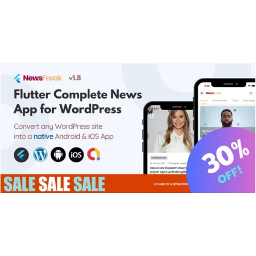 Newsfreak-Flutter-News-App-for-WordPress-Free-Download.jpg Newsfreak – Flutter Mobile App for WordPress - Image 1