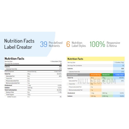 Nutrition-Facts-Label-Creator.jpg Nutrition Facts Label Creato - Image 1