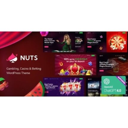 Nuts – Gambling, Casino & Betting WordPress Theme