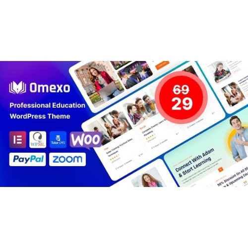 Omexo-Education-Online-Courses-WordPress-Theme.jpg Omexo – Education & Online Courses WordPress Theme - Image 1