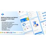DrMedico – Pharmacy Delivery with Medicine Delivery and Upload Prescription App with 2 Apps & Admin