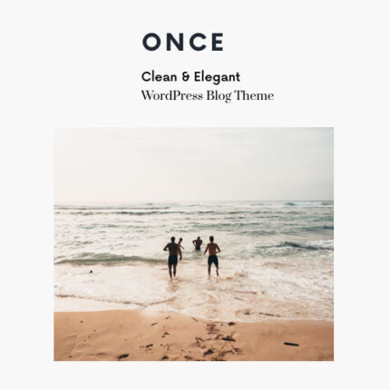 Once – Clean & Elegant WordPress Blog Theme